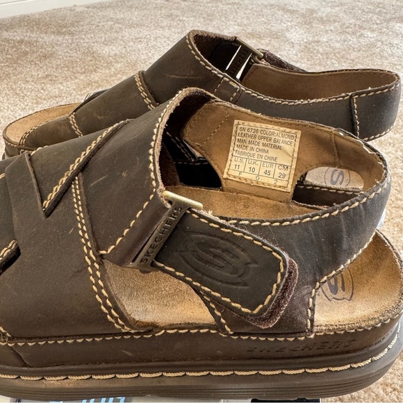 Vintage Sketchers Strap Leather Sandals Y2K Jammers Chunky 11 Men’s main image 6